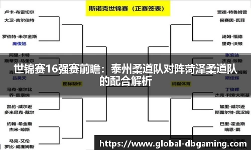 世锦赛16强赛前瞻：泰州柔道队对阵菏泽柔道队的配合解析